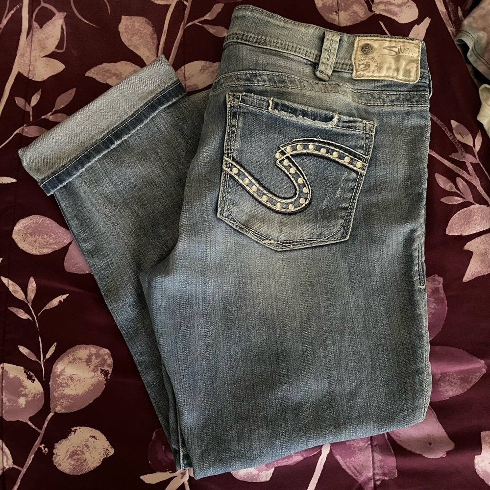 Silver Jeans Co. Suki Capris, Like new!